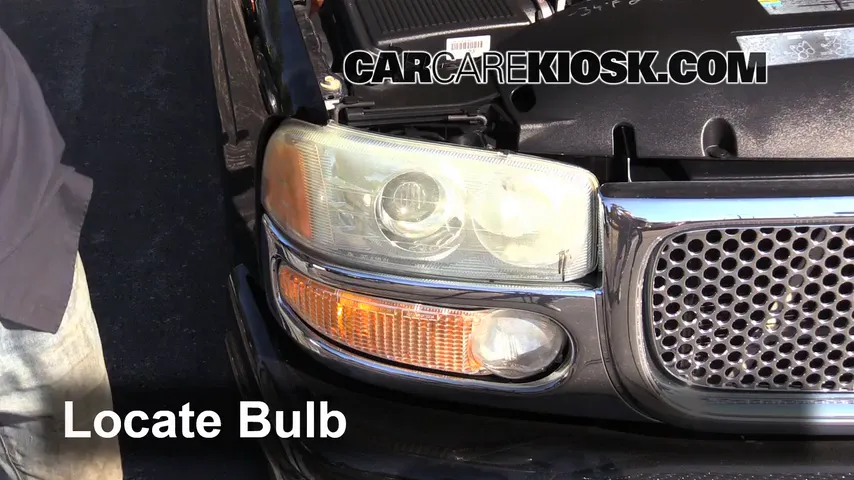 2003 GMC Sierra Denali 6.0L V8 Lights Highbeam (replace bulb)